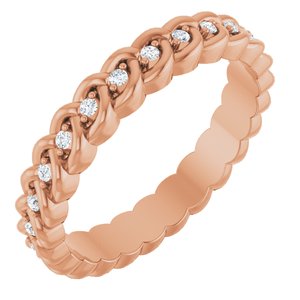 1/10 Ctw Lab-Grown Diamond Rope Band