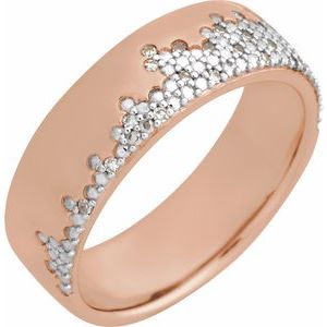 1/10 Ctw Lab-Grown Diamond Accented Band