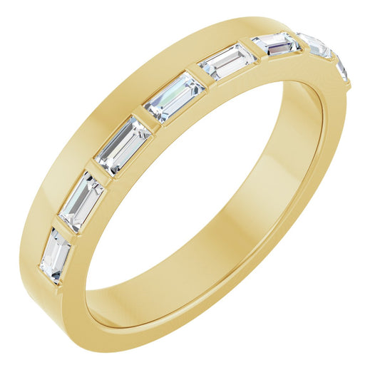 1/3 Ctw Straight Baguette Lab-Grown Diamond Anniversary Band