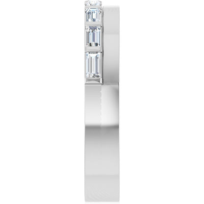 1/3 Ctw Straight Baguette Lab-Grown Diamond Anniversary Band - White Gold - Lab Grown Diamond