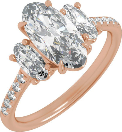 2 3/4 Ctw Lab-Grown Diamond Engagement Ring