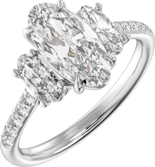 2 3/4 Ctw Lab-Grown Diamond Engagement Ring