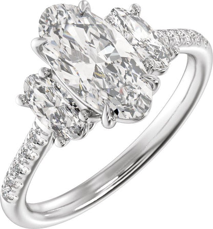 2 3/4 Ctw Lab-Grown Diamond Engagement Ring