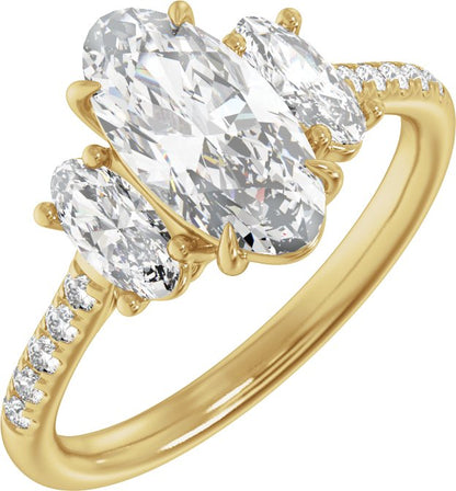 2 3/4 Ctw Lab-Grown Diamond Engagement Ring