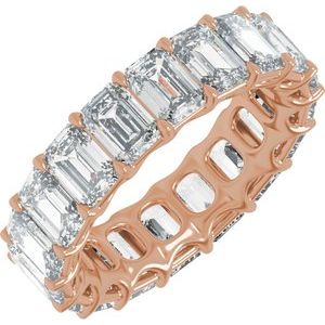 11 5/8 Ctw Emerald Lab-Grown Diamond Low Profile Eternity Band