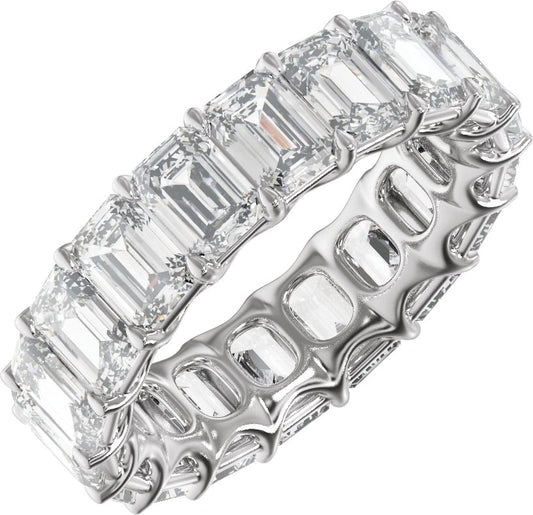 11 5/8 Ctw Emerald Lab-Grown Diamond Low Profile Eternity Band