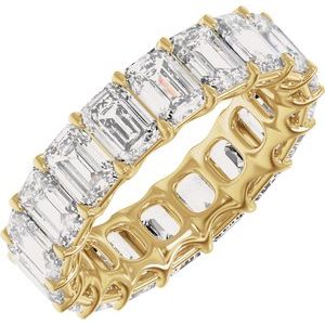 11 5/8 Ctw Emerald Lab-Grown Diamond Low Profile Eternity Band