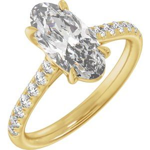 2 1/3 Ctw Lab-Grown Diamond Engagement Ring