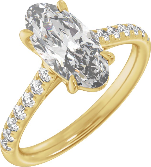 2 1/3 Ctw Lab-Grown Diamond Engagement Ring