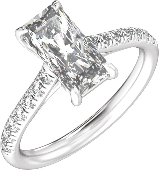 2 1/3 Ctw Lab-Grown Diamond Engagement Ring