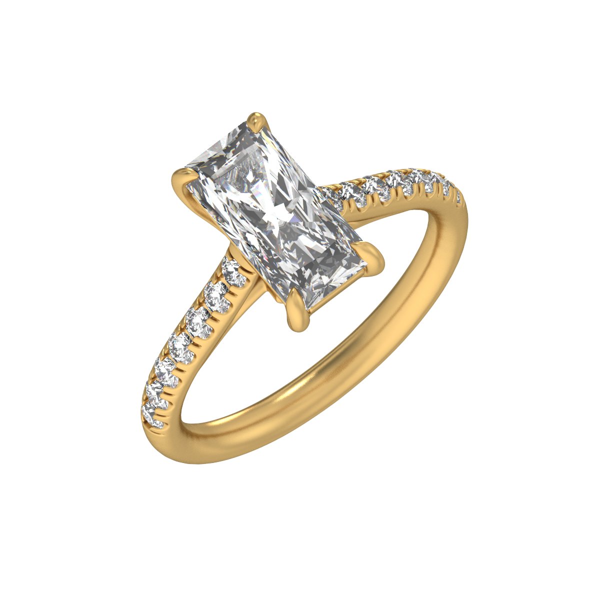 2 1/3 Ctw Lab-Grown Diamond Engagement Ring
