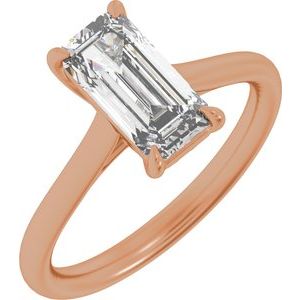 2 Ctw Emerald Lab-Grown Diamond Engagement Ring