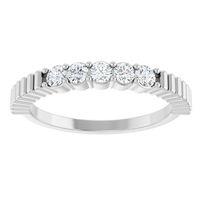 1/6 Ctw Lab-Grown Diamond Anniversary Band - White Gold - Lab Grown Diamond