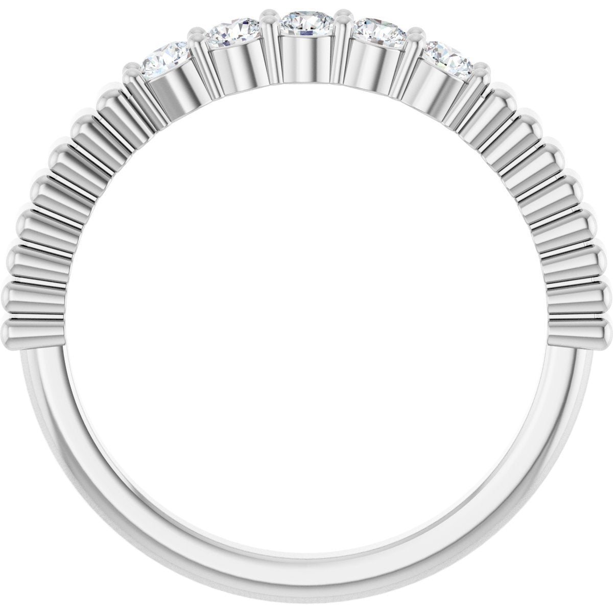 1/6 Ctw Lab-Grown Diamond Anniversary Band - White Gold - Lab Grown Diamond