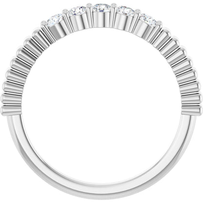 1/6 Ctw Lab-Grown Diamond Anniversary Band - White Gold - Lab Grown Diamond