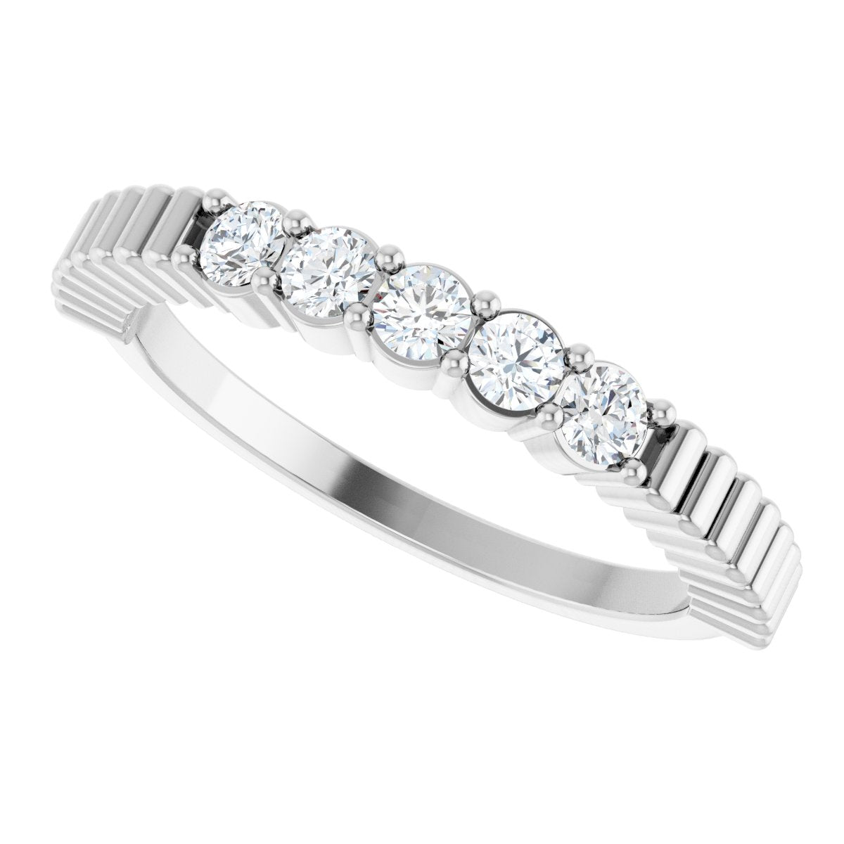 1/6 Ctw Lab-Grown Diamond Anniversary Band - White Gold - Lab Grown Diamond