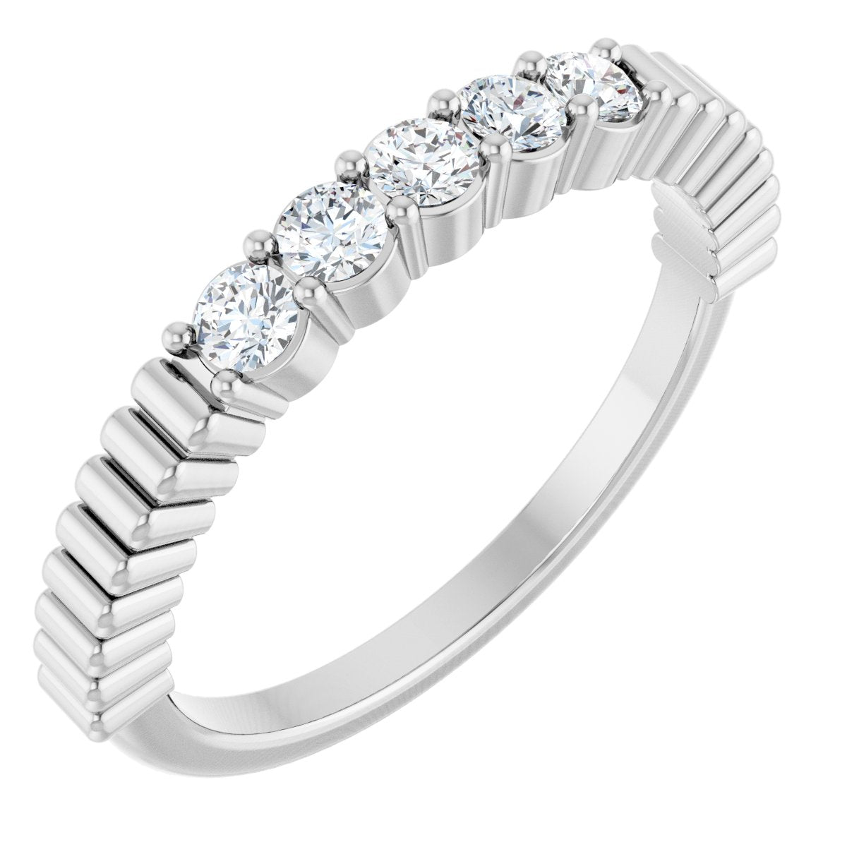 1/6 Ctw Lab-Grown Diamond Anniversary Band - White Gold - Lab Grown Diamond