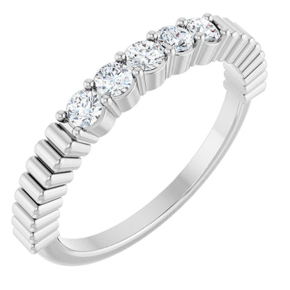 1/6 Ctw Lab-Grown Diamond Anniversary Band - White Gold - Lab Grown Diamond