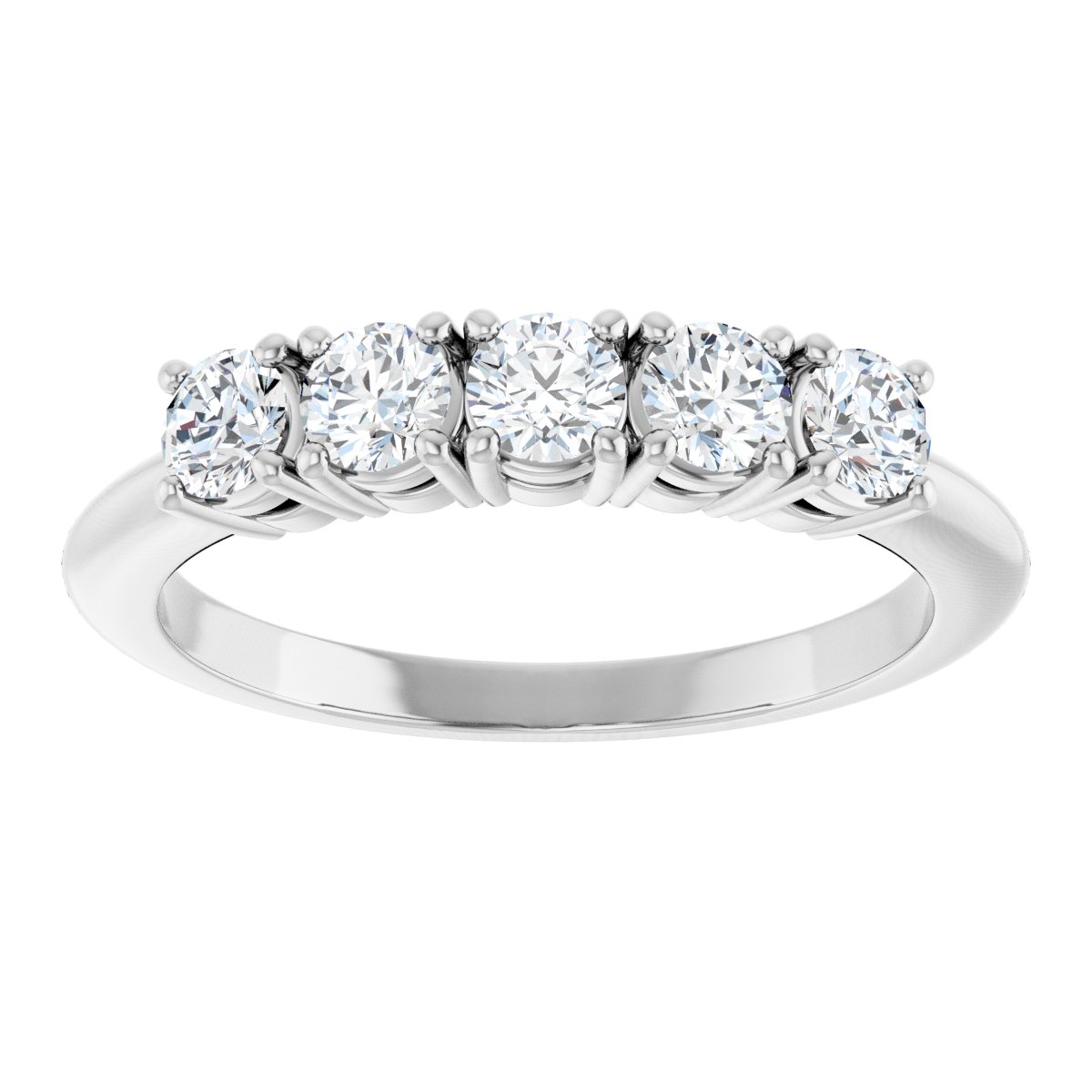 5/8 Ctw Lab-Grown Diamond Anniversary Band - White Gold - Lab Grown Diamond