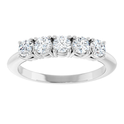 5/8 Ctw Lab-Grown Diamond Anniversary Band - White Gold - Lab Grown Diamond