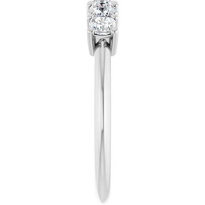 3/4 Ctw Cushion Lab-Grown Diamond Anniversary Band - White Gold - Lab Grown Diamond