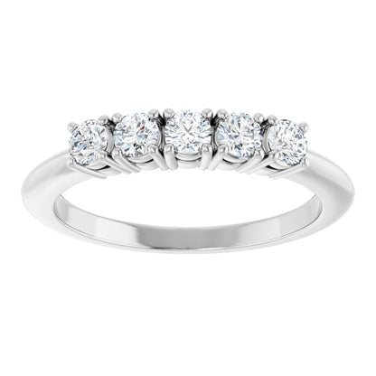 1/3 Ctw Lab-Grown Diamond Anniversary Band - White Gold - Lab Grown Diamond