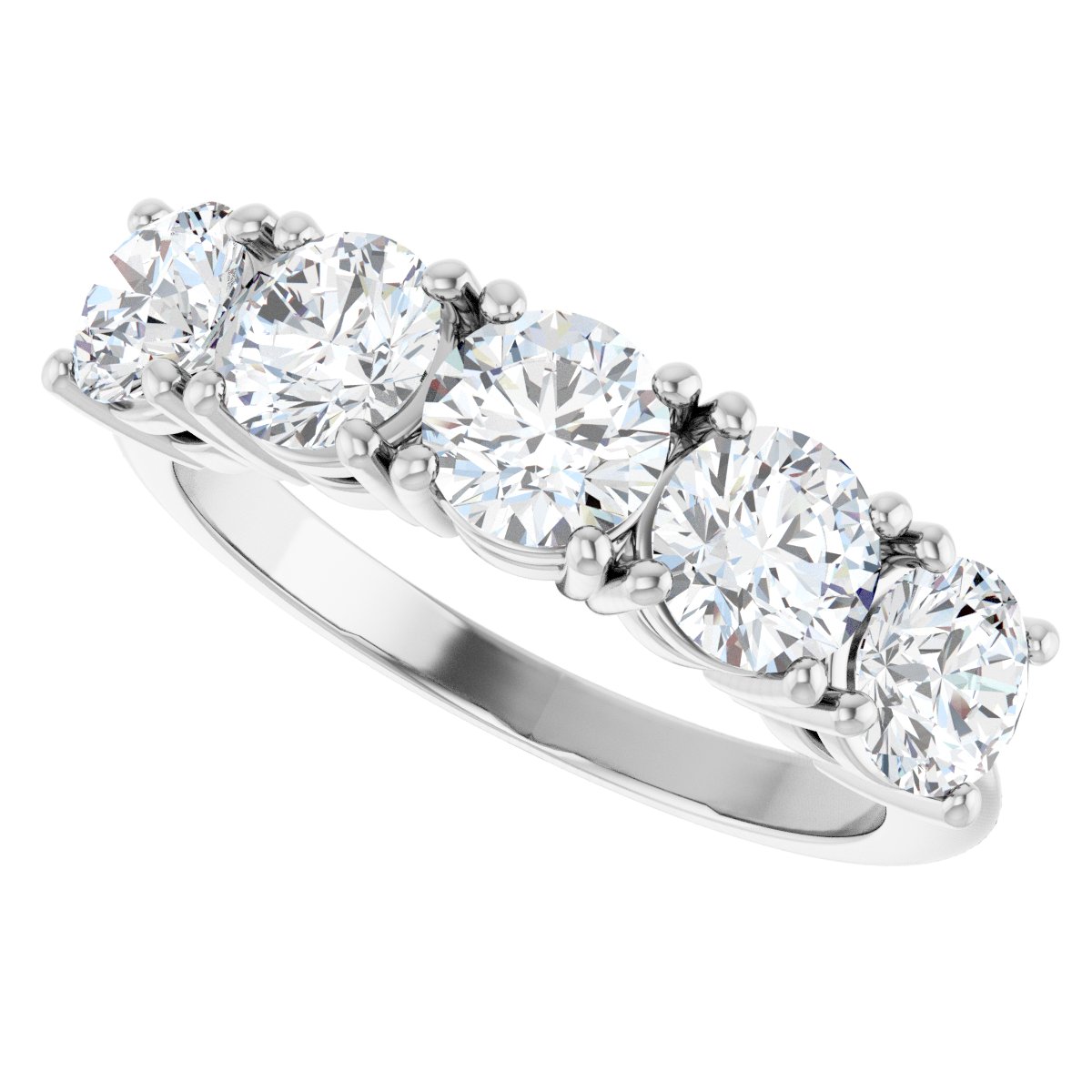 1 7/8 Ctw Lab-Grown Diamond Anniversary Band - White Gold - Lab Grown Diamond