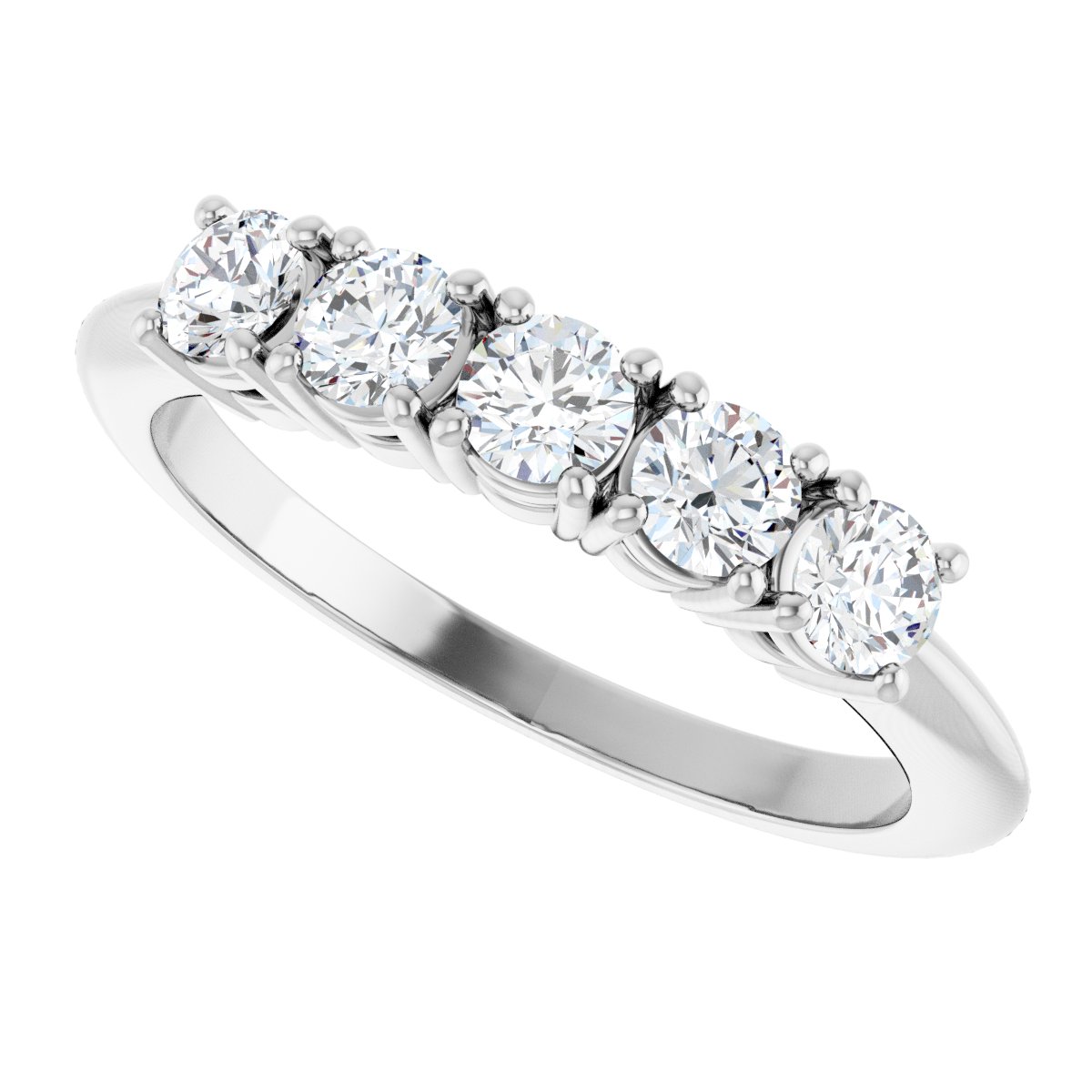 5/8 Ctw Lab-Grown Diamond Anniversary Band - White Gold - Lab Grown Diamond