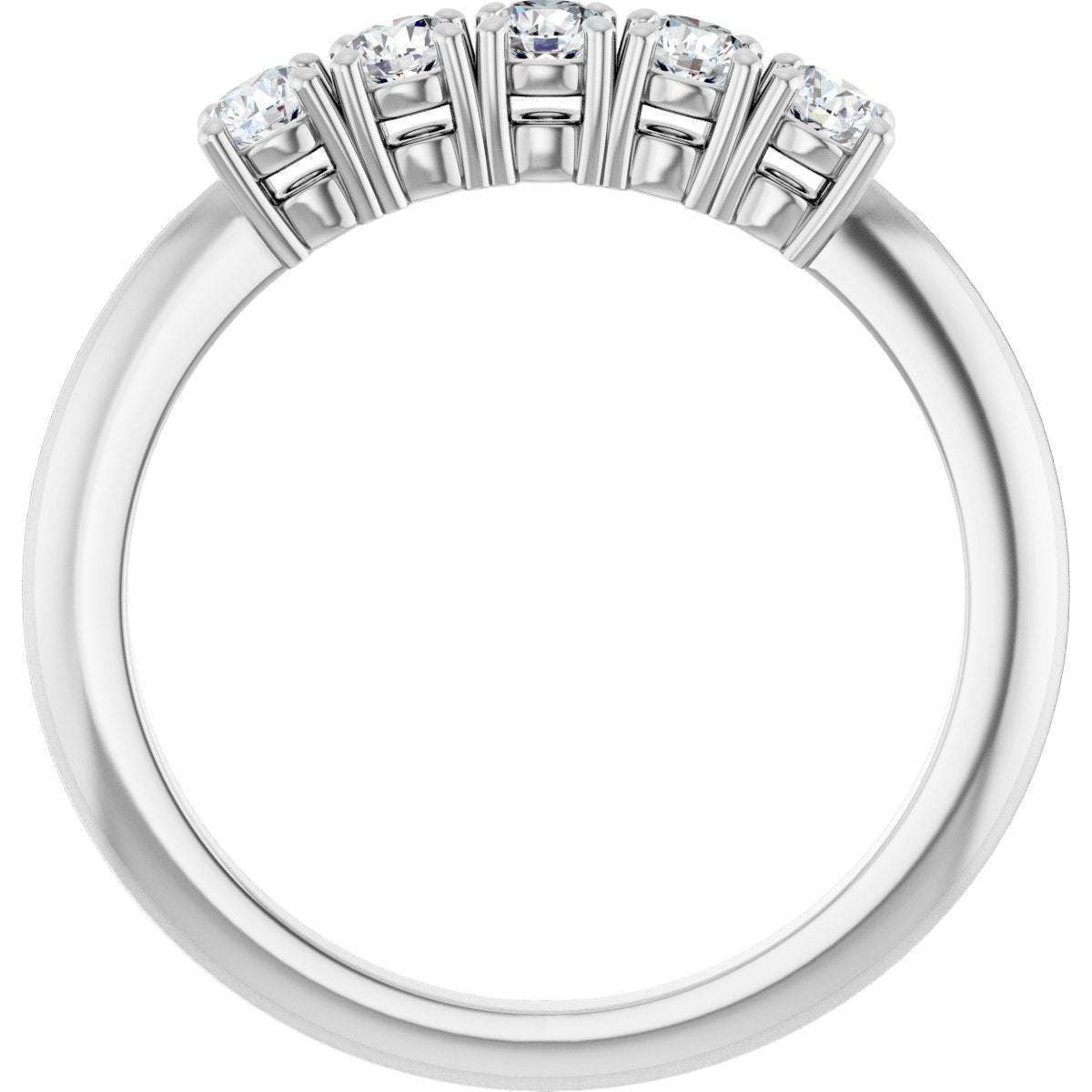 1/3 Ctw Lab-Grown Diamond Anniversary Band - White Gold - Lab Grown Diamond
