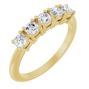 3/4 Ctw Cushion Lab-Grown Diamond Anniversary Band