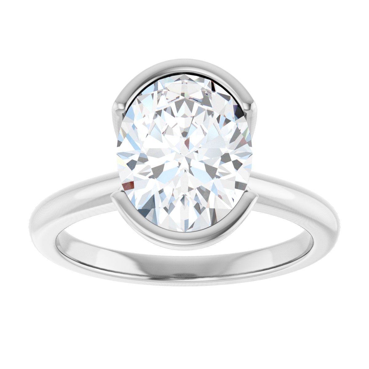 2 Ctw Lab-Grown Diamond Engagement Ring - White Gold - Lab Grown Diamond