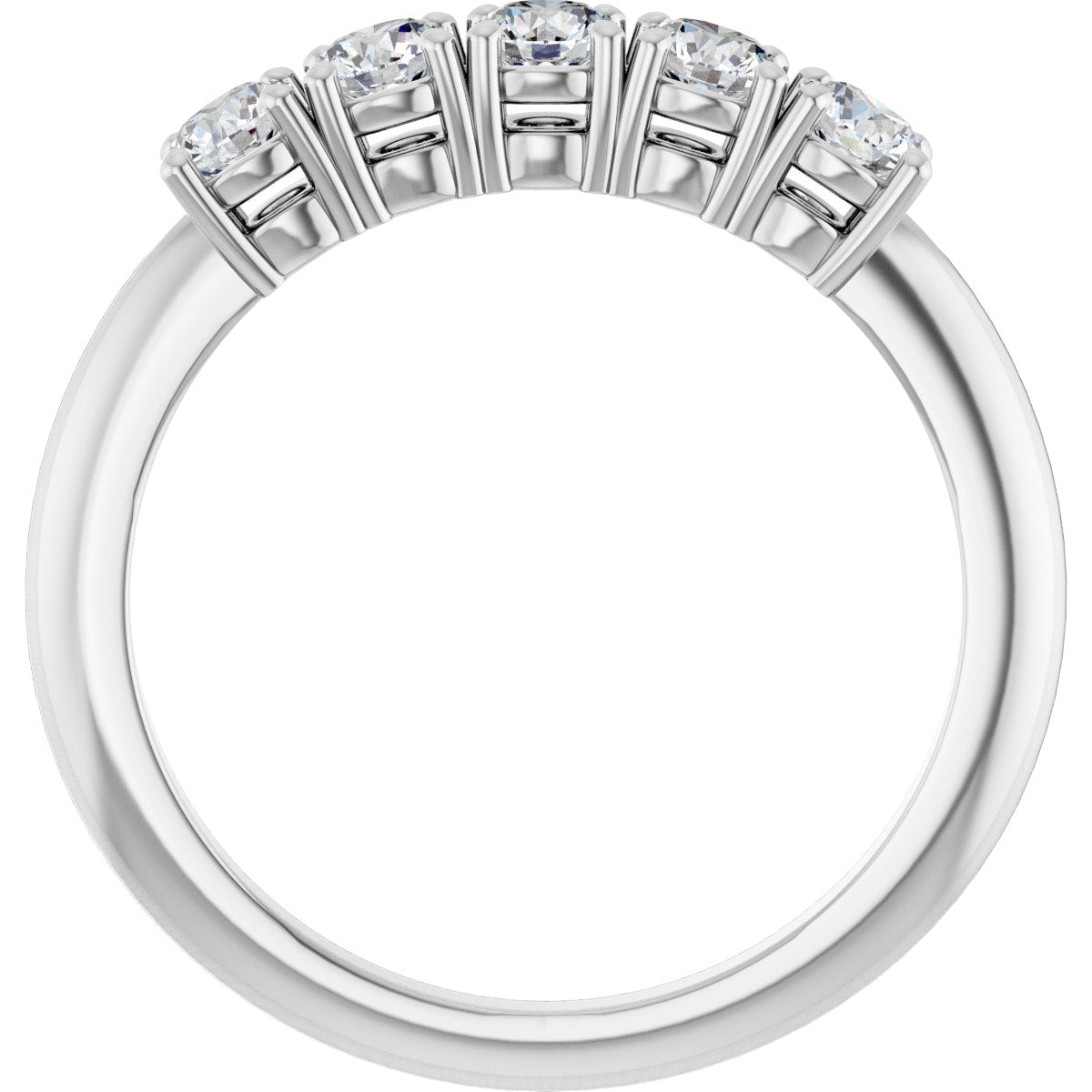 5/8 Ctw Lab-Grown Diamond Anniversary Band - White Gold - Lab Grown Diamond