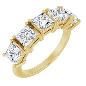 2 5/8 Ctw Square Lab-Grown Diamond Anniversary Band