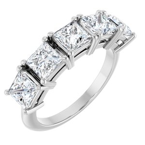 2 5/8 Ctw Square Lab-Grown Diamond Anniversary Band