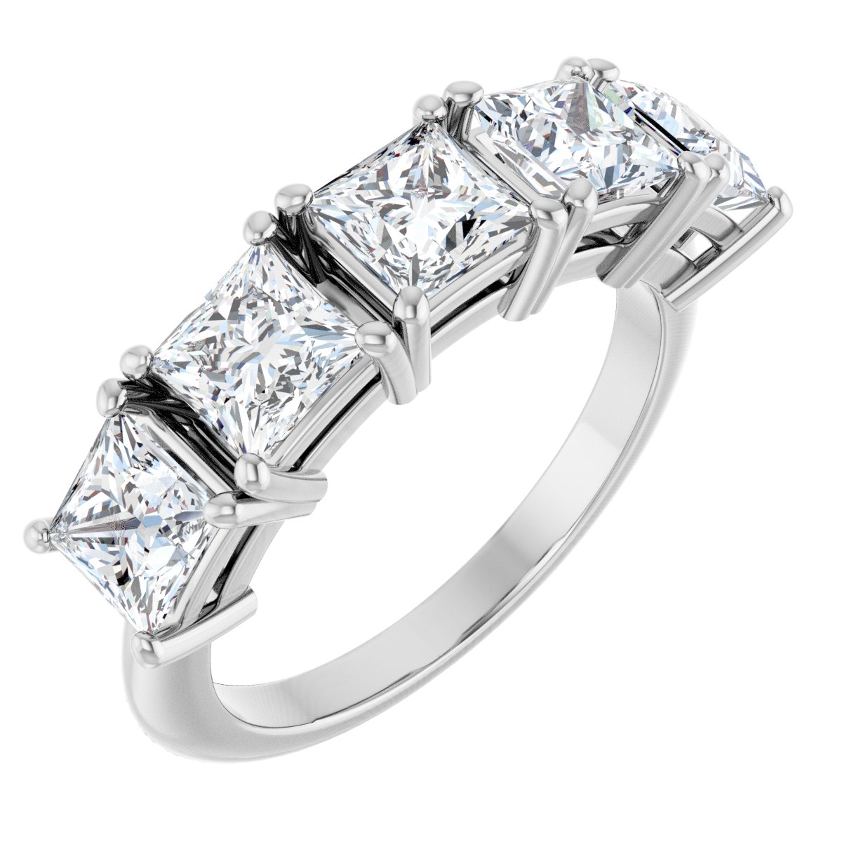 2 5/8 Ctw Square Lab-Grown Diamond Anniversary Band