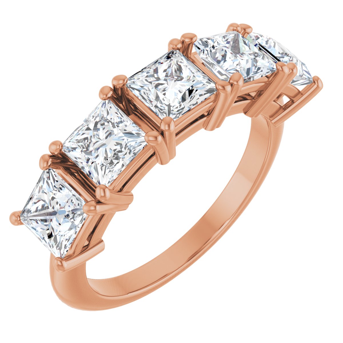 2 5/8 Ctw Square Lab-Grown Diamond Anniversary Band