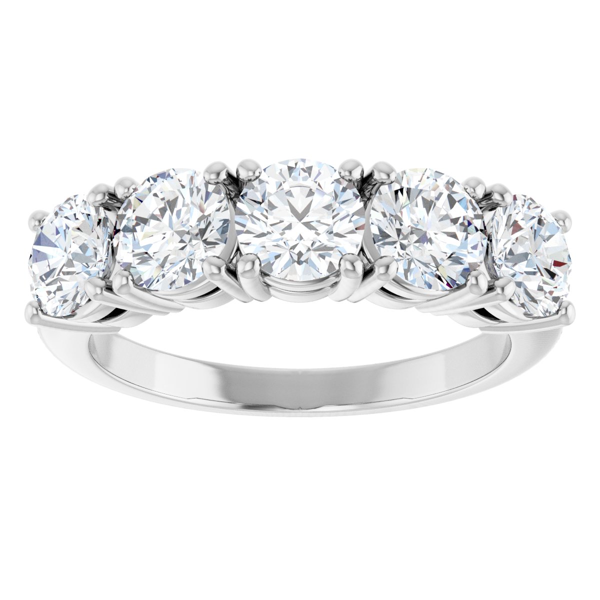 1 7/8 Ctw Lab-Grown Diamond Anniversary Band - White Gold - Lab Grown Diamond