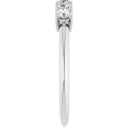 1/2 Ctw Lab-Grown Diamond Anniversary Band - White Gold - Lab Grown Diamond
