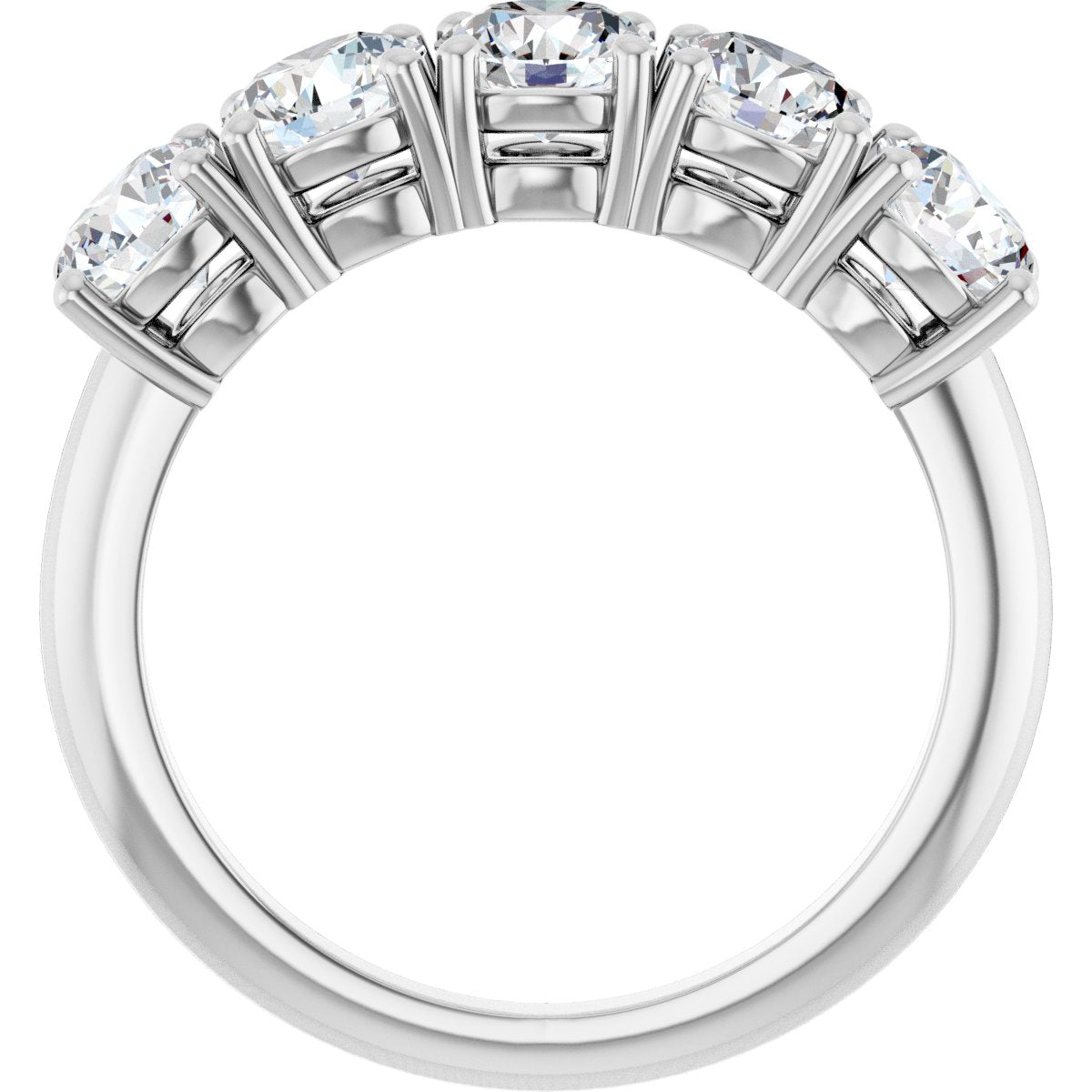 1 7/8 Ctw Lab-Grown Diamond Anniversary Band - White Gold - Lab Grown Diamond