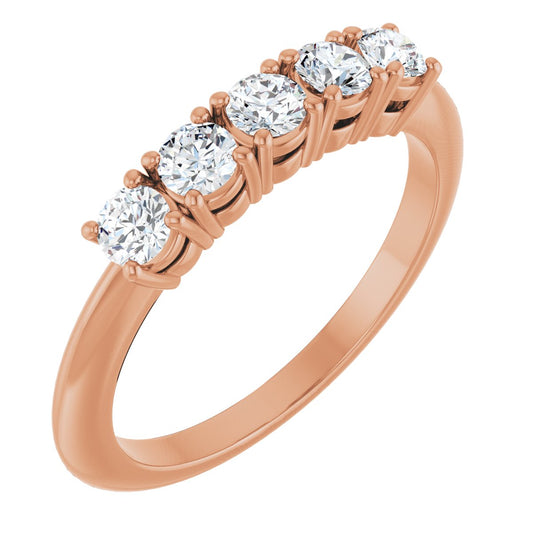 1/2 Ctw Lab-Grown Diamond Anniversary Band
