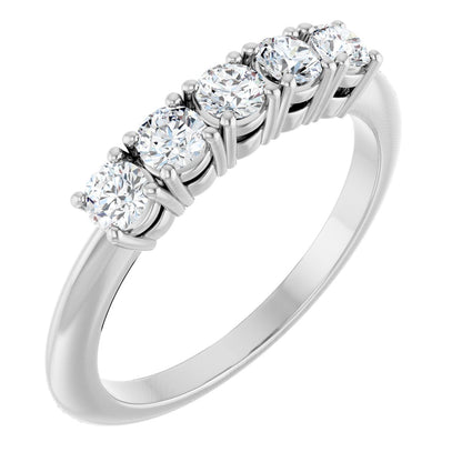 1/2 Ctw Lab-Grown Diamond Anniversary Band