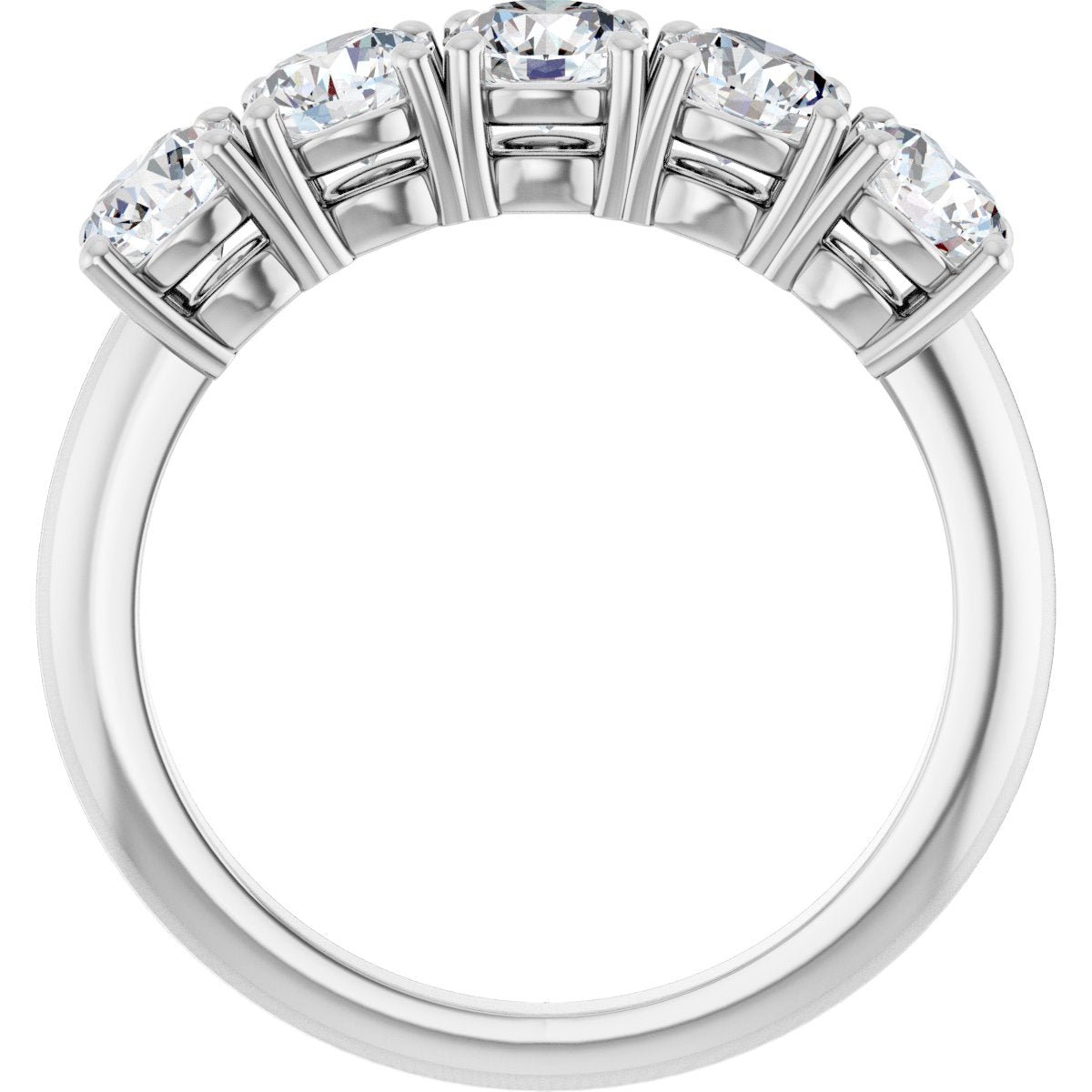 1 5/8 Ctw Lab-Grown Diamond Anniversary Band - White Gold - Lab Grown Diamond