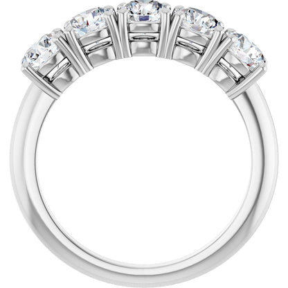 1 5/8 Ctw Lab-Grown Diamond Anniversary Band - White Gold - Lab Grown Diamond