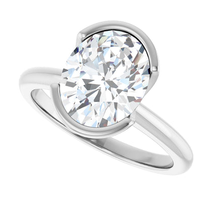 1 Ctw Lab-Grown Diamond Engagement Ring - White Gold - Lab Grown Diamond