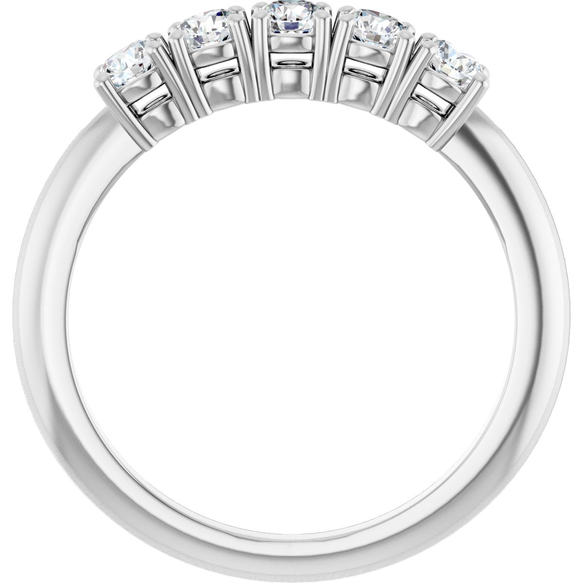 1/2 Ctw Lab-Grown Diamond Anniversary Band - White Gold - Lab Grown Diamond