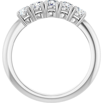 1/2 Ctw Lab-Grown Diamond Anniversary Band - White Gold - Lab Grown Diamond