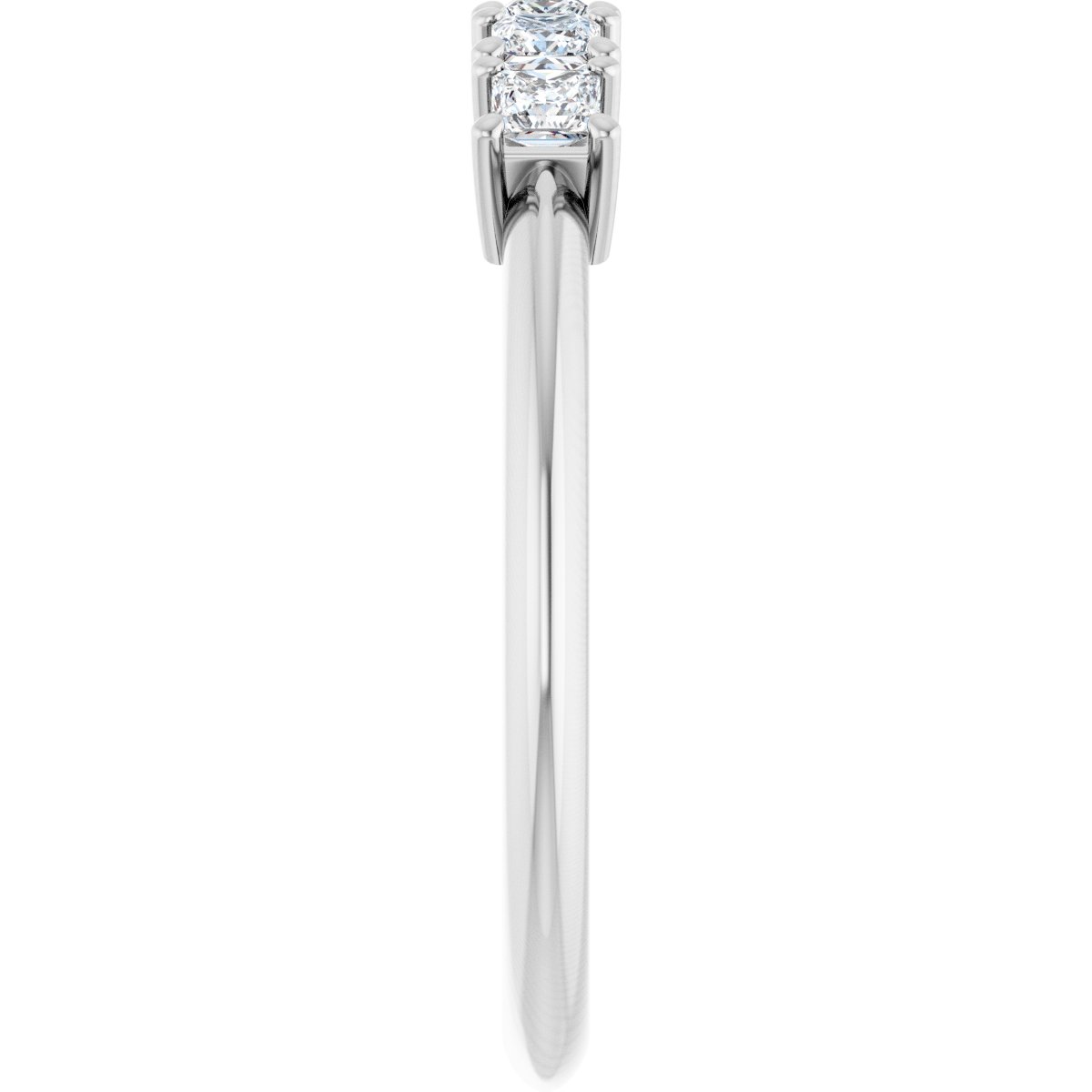 1/3 Ctw Square Lab-Grown Diamond Anniversary Band - White Gold - Lab Grown Diamond