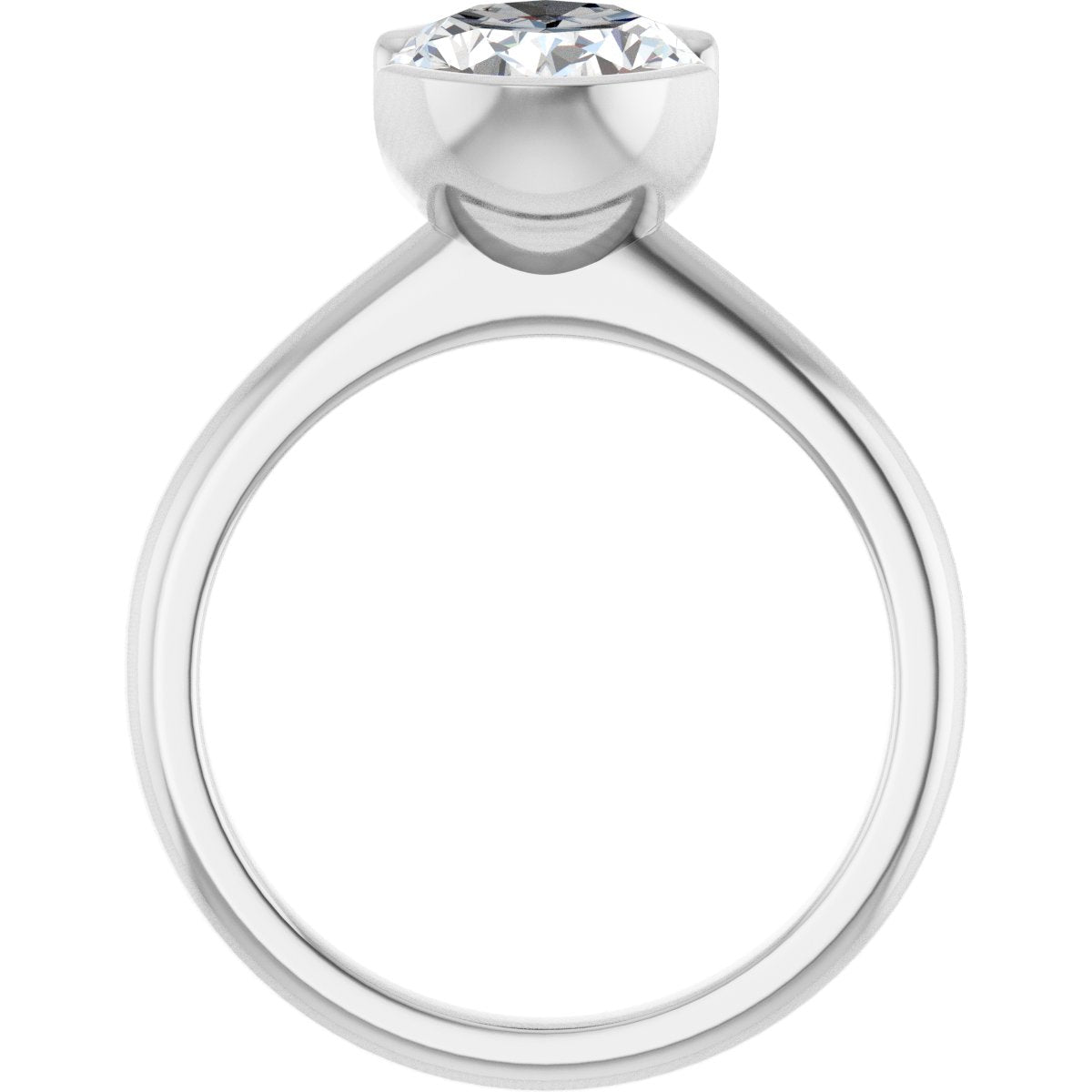 1 Ctw Lab-Grown Diamond Engagement Ring - White Gold - Lab Grown Diamond