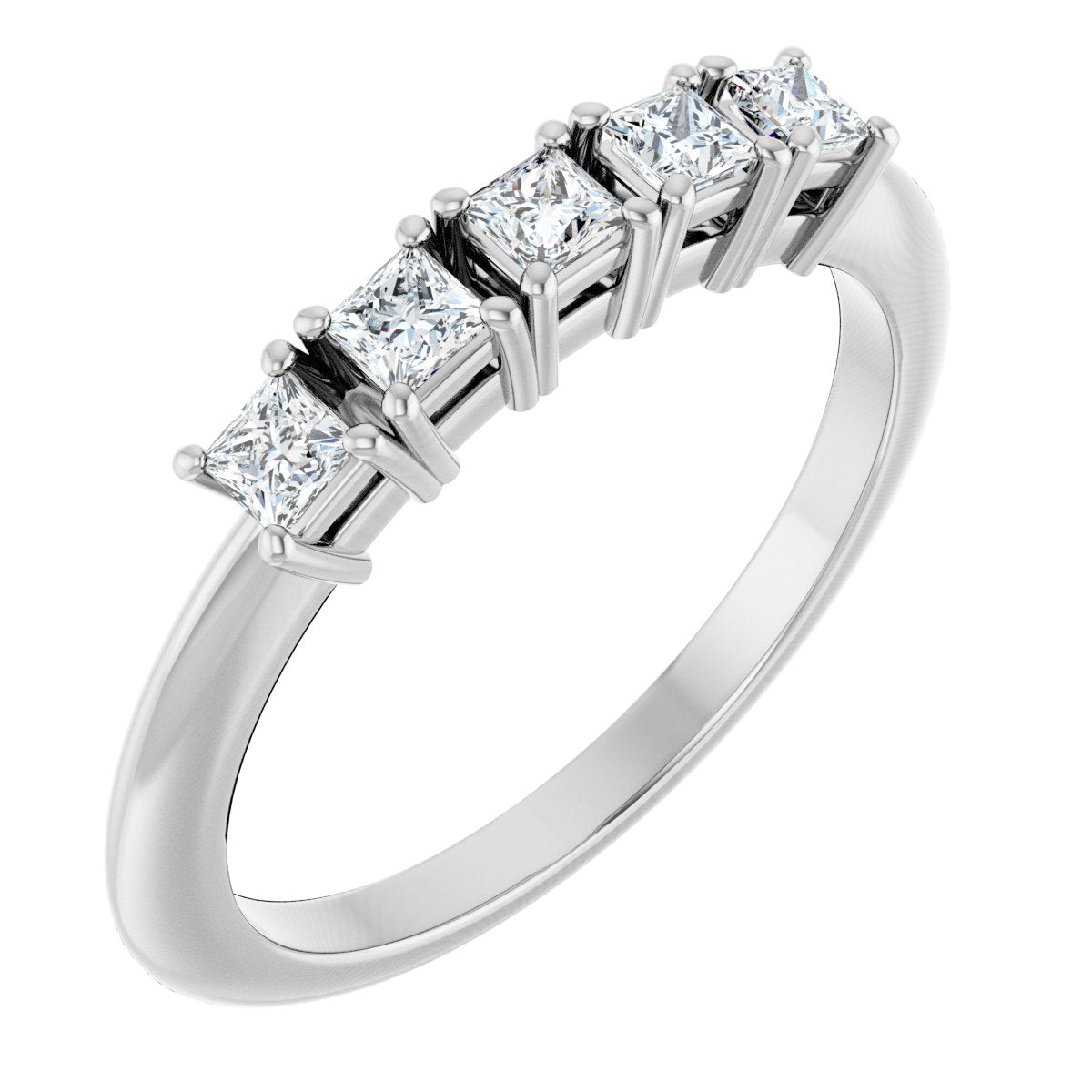1/3 Ctw Lab-Grown Diamond Anniversary Band - White Gold - Lab Grown Diamond