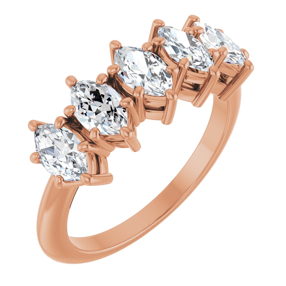 1 1/2 Ctw Marquise Lab-Grown Diamond Anniversary Band